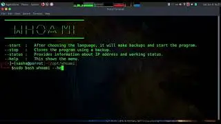 Whoami tool is to make you as anonymous as possible on linux systems. | Anonymity on the Internet.
