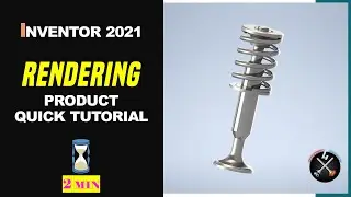 How to RENDER objects - Quick rendering tutorial | Inventor professional 2021