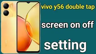 vivo y56 5g double tap screen on off setting | how to enable double tap on off screen in vivo y56