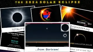 The Total Solar Eclipse of April 8, 2024 from Bertram, TX