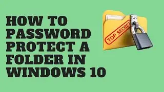 HOW TO PROTECT FOLDER IN YOUR COMPUTER (JINSI YA KULINDA FOLDER ZAKO KWENYE COMPUTER YAKO)