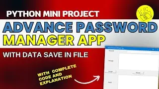 Password Manager App using Python || 