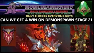 Demonspawn Faction Wars Stage 21. Can we get a win here? Raid Shadow Legends F2P Mystery Shards Only