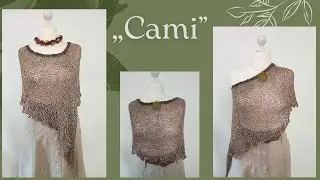 Poncho / șal/ capă tricotatâ „Cami”