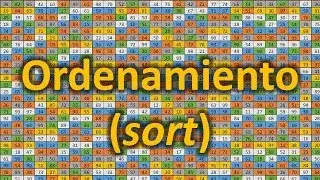 Cómo podemos ordenaar los datos de una lista (sort)