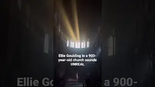 Ellie singing our new Song MIRACLE in a 900-year-old church 😮