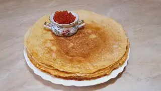 Блинчики на кефире и молоке.