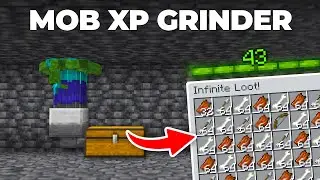 How to Build EASY Zombie & Skeleton Mob Spawner XP Grinder | Minecraft 1.21 Tutorial