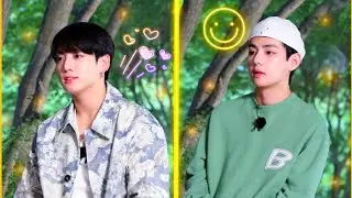 Taekook moments in Run bts ep 155 💜 jk caring for v