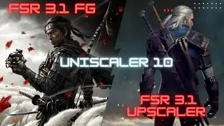 How To Install Uniscaler 10 with FSR 3.1 FG+UPSCALER Test+Tutorial In 2 Games