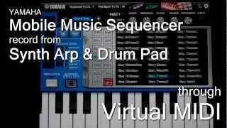 Mobile Music Sequencer - VirtualMIDI - Synth Arp & Drum Pad