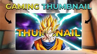 How To Make Gaming Thumbnail - Photoshop Tutorial