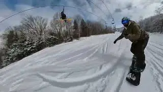 Snowboarding Bolton Valley, Vermont