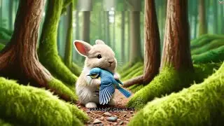 A cute rabbit rescues this helpless bird!