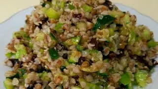 Qreçka salatı (Pəhriz)Qarabaşaq salatı