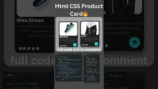 Html CSS Product Card Design🔥 