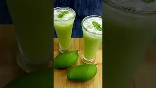 Green Mango Juice at Home #shorts | Mystery Flavor  🍏🍏
