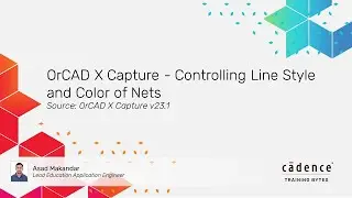 How to Control the Line Style, Width, And Color of Nets in the OrCAD X Capture Schematic
