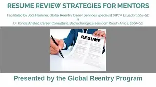 Resume Review Tips and Strategies for Mentors