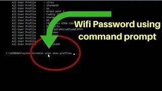 How to show wifi password using Command Prompt on Windows 10