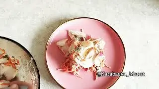 Редиска салат корей сәбізімен! Көктемдік салат!