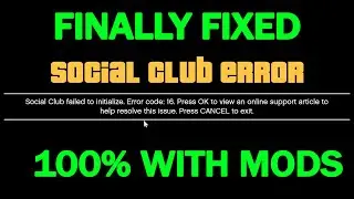 How to Fix ERROR CODE 16 In GTA 5 - EPIC GAMES | STEAM | Social Club ERROR Failed To Initialize