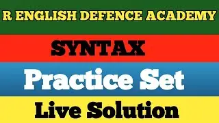 Syntax Practice Set