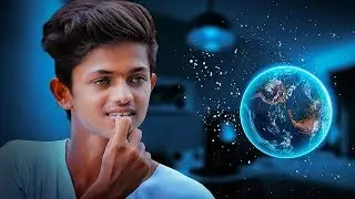 Boy and globe photo editing | futuristic effect | Picsart tutorial