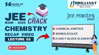Crack JEE 2025 | JEE Mantra Series 2024 | Chemistry Recap Video Lecture -2 | JEE Main Preparation
