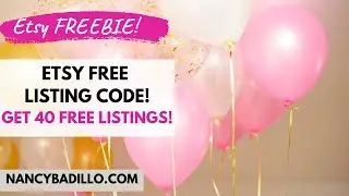 Etsy Free Listing Code 2021 | Etsy Tips 2021