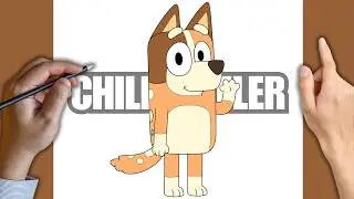 Como Dibujar Chilli Heeler | Bluey | Paso a Paso