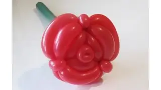 Роза из шаров (треугольная) / Rose balloon (triangle type) / 2x260