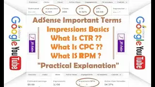 What is CTR CPC CPM RPM In Google AdSense l CTR,CPC,CPM,RPM in Google AdSense