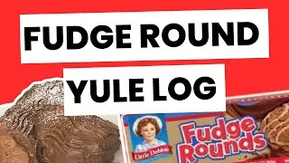Making a Holiday Yule Log Cake Out of Little Debbie Fudge Rounds #cake #caketutorial