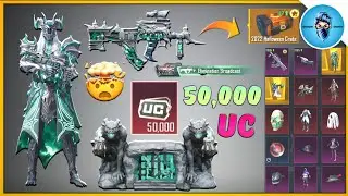 😱Pubg Kr 50,000 Uc New Halloween Crate Opening | New River Styx - Groza Skin Crate Opening