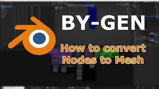 How to convert Blender BY-GEN Nodes to Mesh