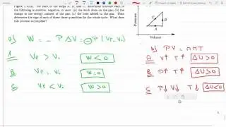 Find work done change in internal energy and the heat added to the gas in a cyclic process 1-33