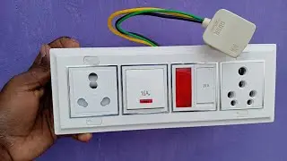 How to make an extension box | 2 Sockets+2Swithes Indicatorbox wiring Trending Extension box wiring