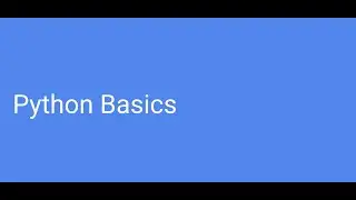 Python Basics - Arithmetic Operations