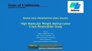 2020-12-10 Bridge Deck Preservation Using Sealers -  Erol Kaslan - TSP2 Bridge Preservation NCPP