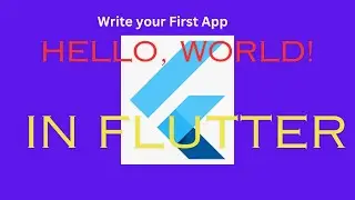 How to create Hello World in Flutter | Hello World kaise likhe Flutter main