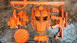 Membersihkan mainan lumpur popit,sapi,keretaapi,pesawat tempur,helikopter,pistol mainan