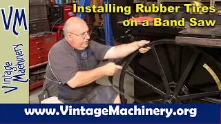 Crescent Band Saw Restoration: Installing new Rubber Tires to Cast Iron Wheels