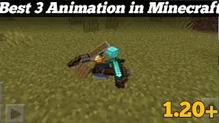 Minecraft Best Animation mods for mcpe  || top 3 Animation mods for minecraft