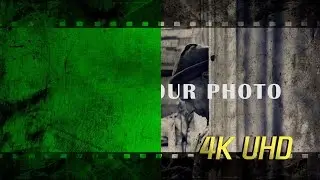 4K 60FPS Old Film Damage Green Screen Effect.