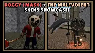 🎭 Doggy (Mask) and The Malevolent Skins Showcase! | [Piggy Community Skins]