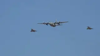 AFW 2023 Hellenic Air Force Lockheed C-130H Hercules 2x Mirage 2000-5 flypast