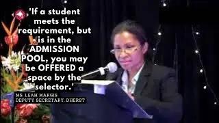 What to do in ADMISSION POOL (DHERST Grade 12 Selection)