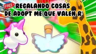 Regalando pets en Adopt Me español 🐼 🙉 ❤️santi PK❤️ Una aventura épica y super graciosa 😱