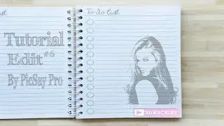 Cara Mudah Membuat Efek di Buku Arsiran Lukisan Tangan Dengan PicSay Pro | Tutorial Simpel